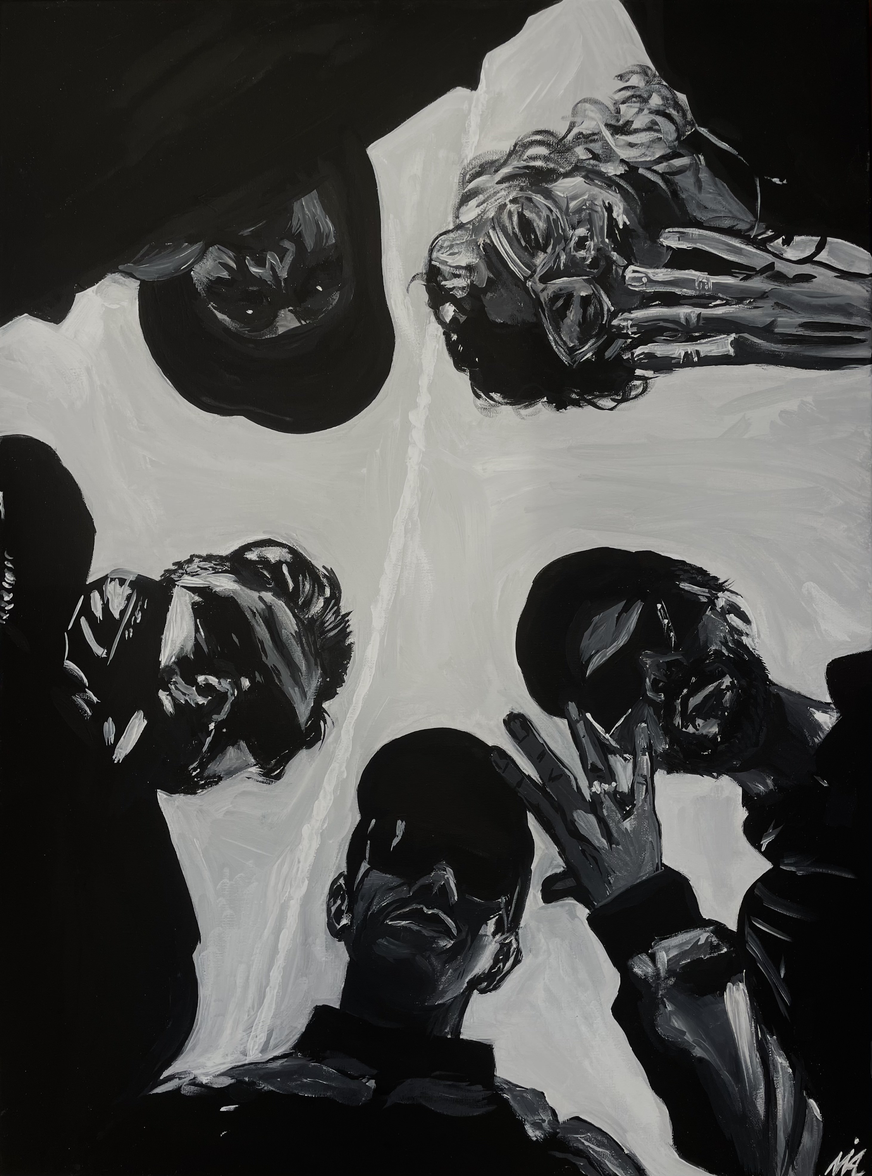 60x80 cm gouache custom order for 54 (VIJFVIER)