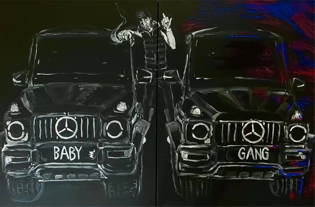Baby Gang inspired by Misère 2x(60x80cm) acrylic